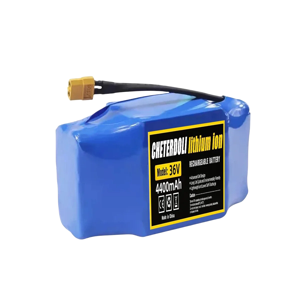 Hochwertiger 36V 4,4Ah 5,2Ah 10S2P wiederaufladbarer Lithium-Ionen-Akku für elektrisches selbstausgleichendes Roller, HoverBoard und Einrad – Detail 2