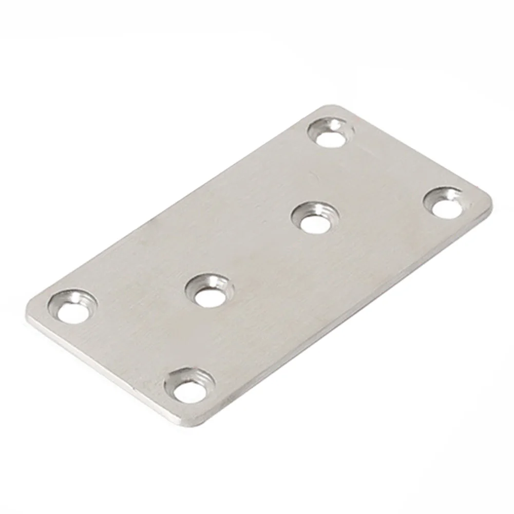 1pc 6 Holes Universal Furniture Corner Connector Stainless Steel Corner Bracket Furniture Flat Mending Repair Plate