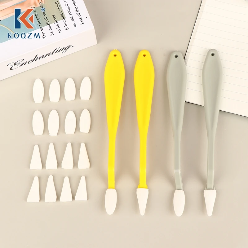 

18pcs/set Art Sketch Wipe Knife Washable Brush Sponge Highlight Artist Drawing Correction Detail Eraser Pen Sketch Clean Tool