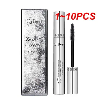 Qibest 3D 블랙 마스카라, 방수 연장 컬링 속눈썹, 리멜 마스카라, 실리콘 여성 전문 메이크업, 1 ~ 10 개