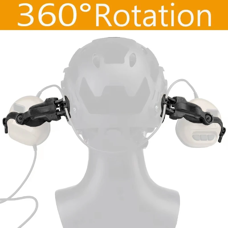 Helmet headphone holder Headset rail mounting Helmet adapter Headphone accessories compatible with EARMOR headsets