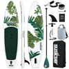 Inflatable Stand Up Paddle Board for adults and youth 11ft/10'6 black with gray accents ultra-durable PVC drop-stitch construct