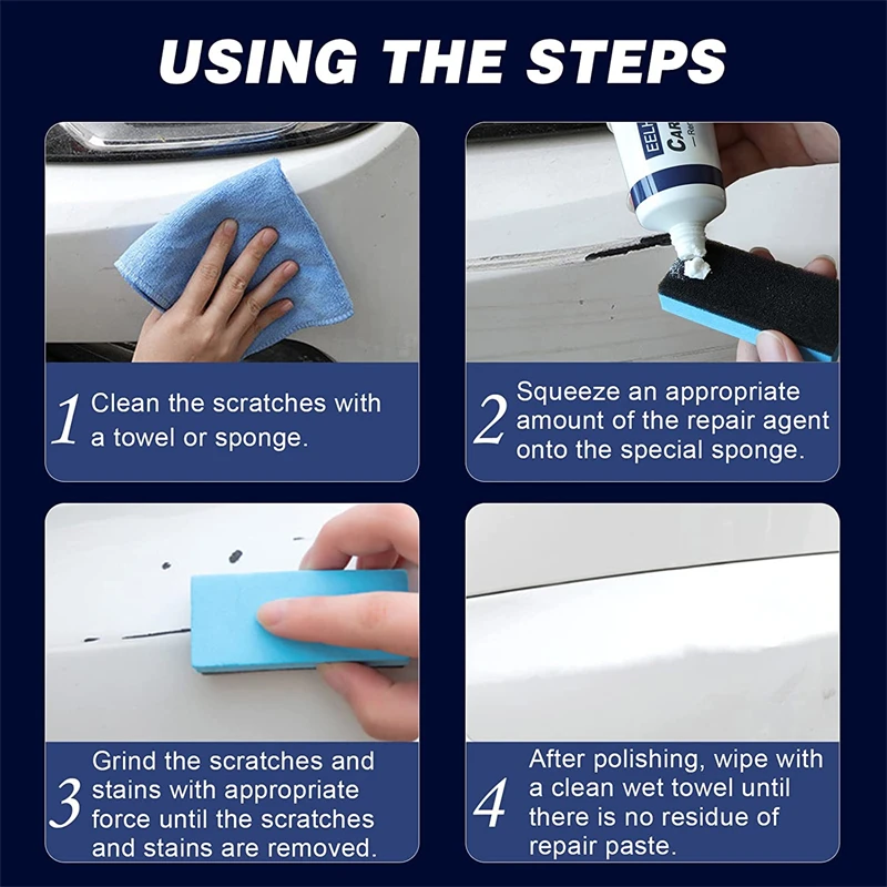 Car Scratch and Swirl Remover Auto Scratch Repair Car Paint Repair Polishing Wax Auto Body Grinding Compound Anti Tools car scratch remover