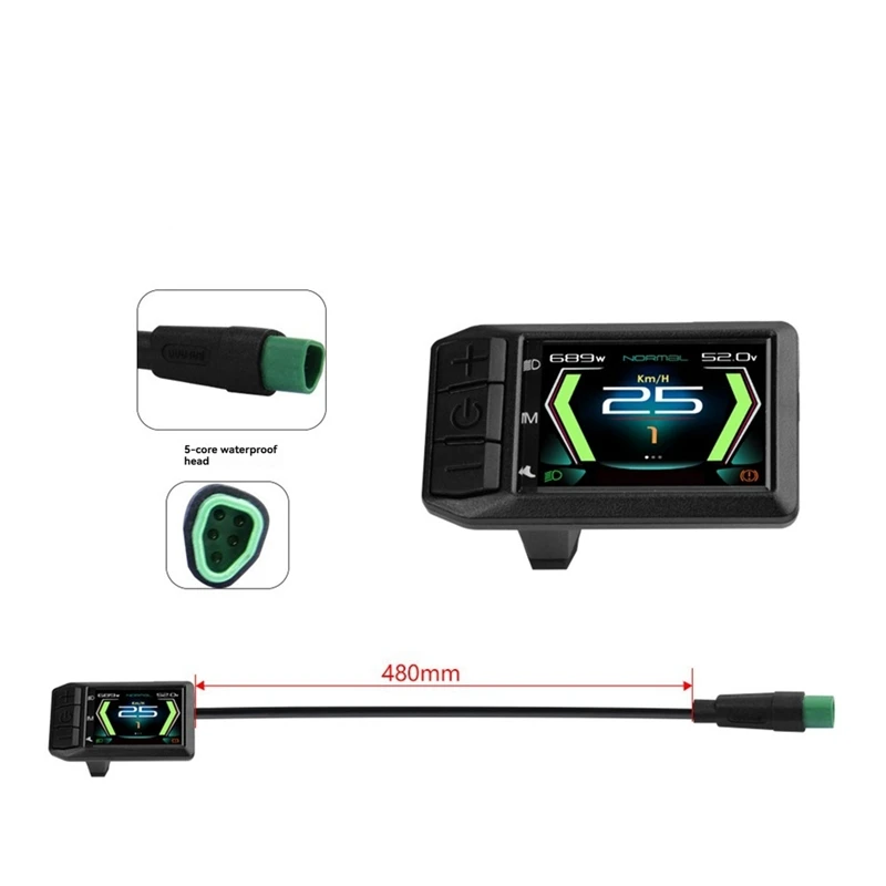 600C Electric Bicycle LCD Display E-Bike LCD Meter CAN For Bafang Mid Hub Motor M560 M600 M510 M820