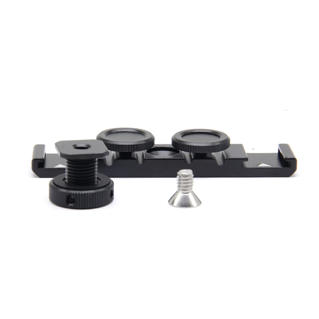 Double Cold Hot Shoe Adapter Mount Extension Holder Video Bracket for Canon for