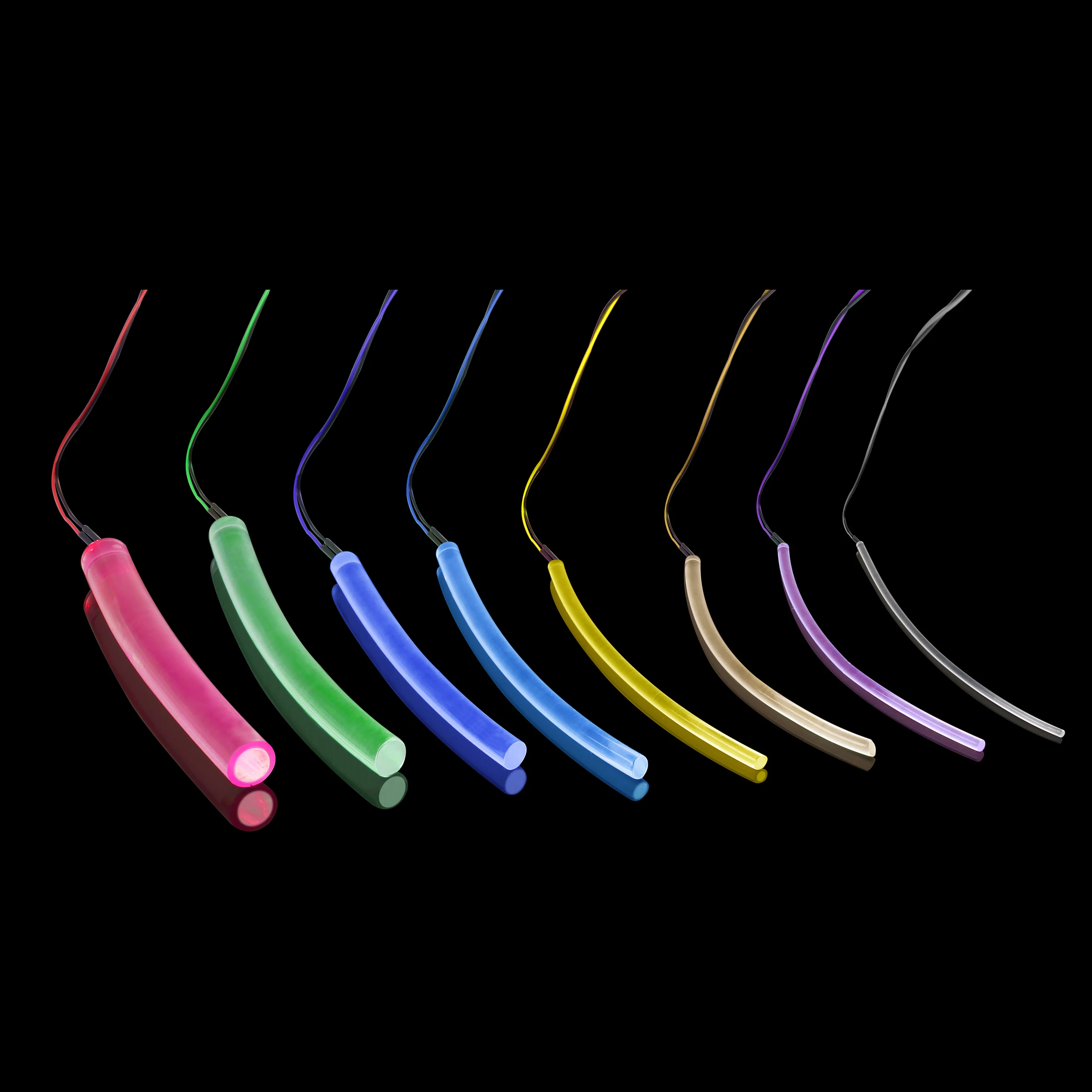 Anti-uv jacket 4mm side glow optical fiber for swimming pool light decoration