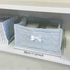 1PC Square Storage Basket Desktop Organizer Storage Basket Home Decoration Basket landry Wood basket Rattan tray Foldable box 5