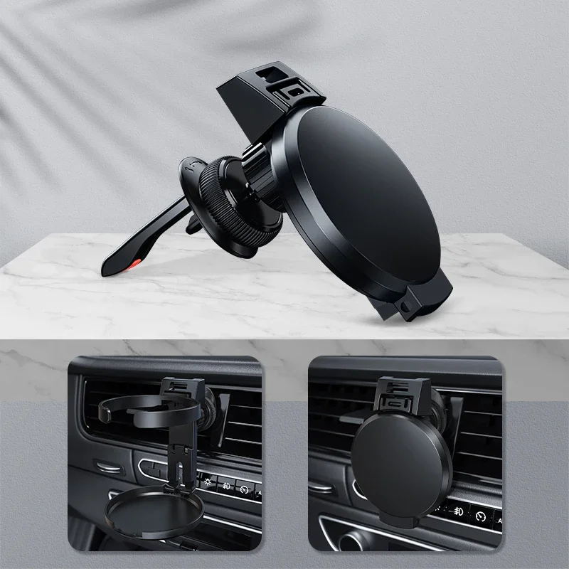 

Car Cup Holder Air Vent Outlet Drink Bottle Holder Bottle Holder Auto Interior Accessories Foldable Beverage Ashtray Mount Stand