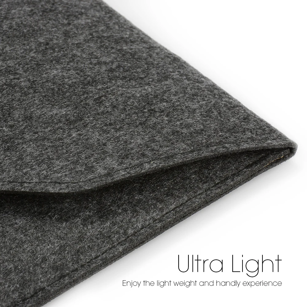 Elegant Felt Sleeve Laptop Bag with Mousepad Gift - Fits 11 to 15 Notebooks