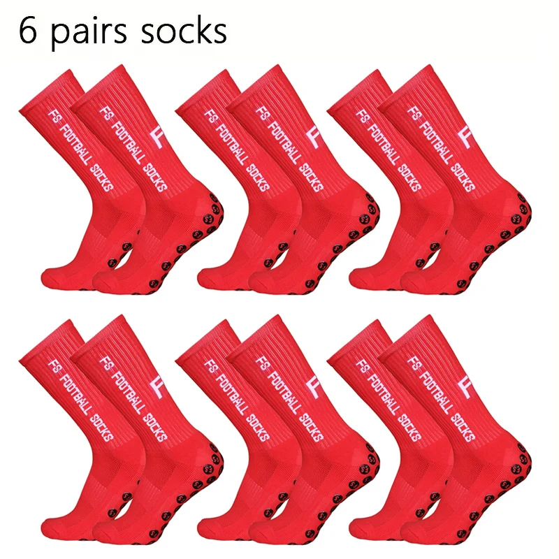 6 Pairs Breathable Non-Slip Sports Socks