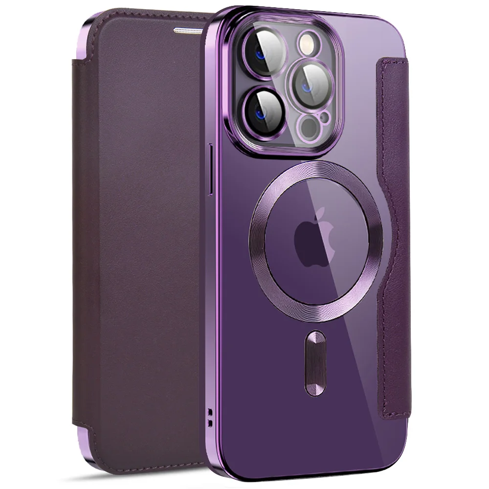 

Кожаный чехол для iPhone 14 Pro Max Plus 13 12 11