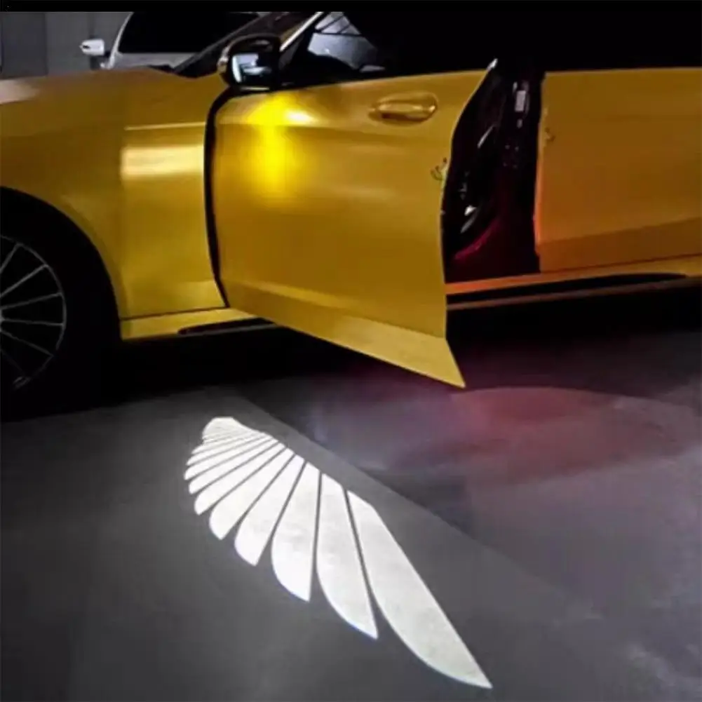 

Angel Wings Carpet Light Rearview Mirror Welcome Lamp Led Chip 12 Volt Universal Absolute Eye-Catcher 2Pcs