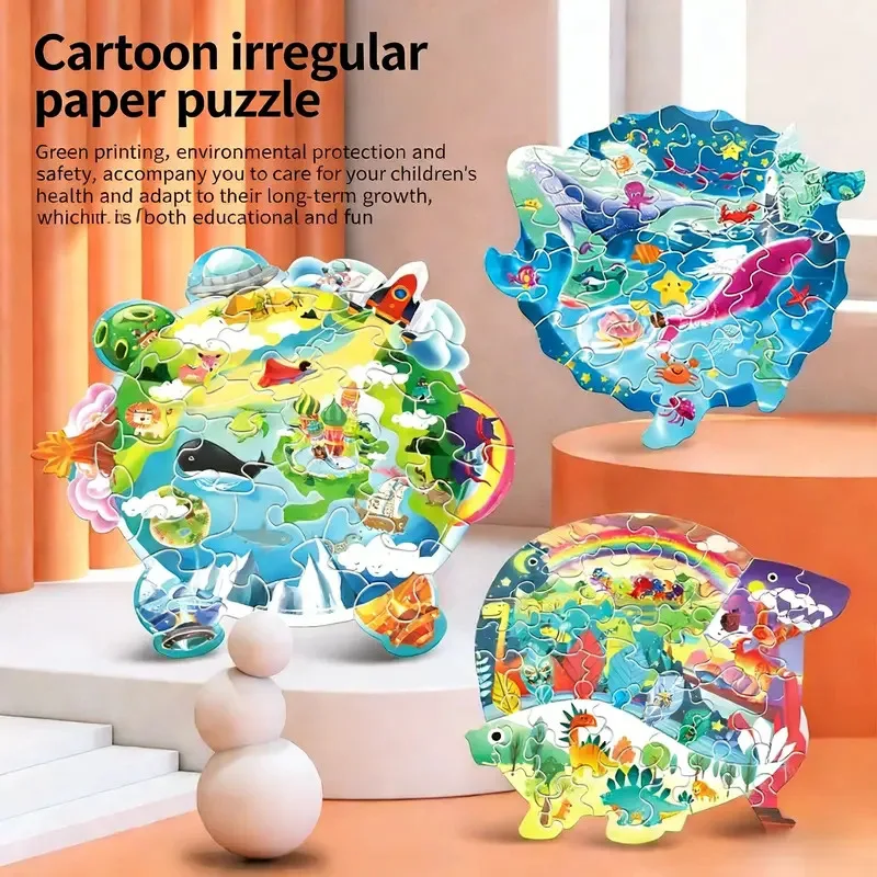 Vibrant Animal Puzzle Collection - Engaging Educational Gift