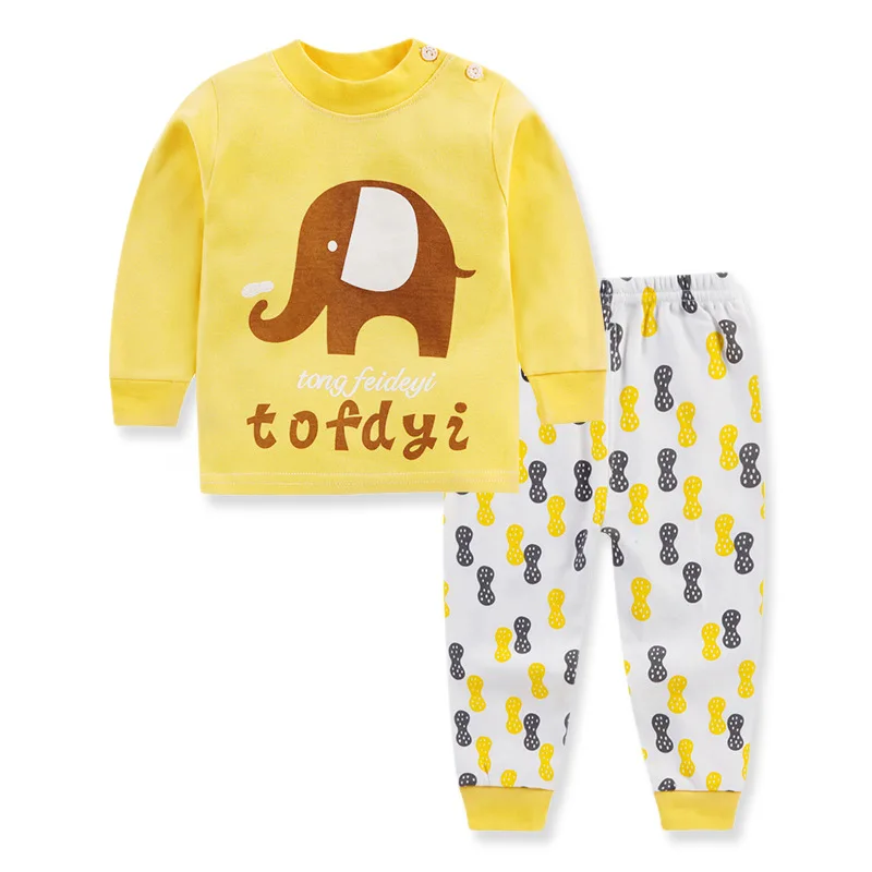 

ZWY1974 Toddler Kids Baby Boys Clothes Set Long-sleeved Letter Round Neck Hoodies and Solid Color Elastic Long Pants