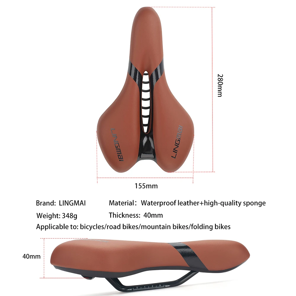 Waterproof Shock-Absorbing Bike Saddle 3