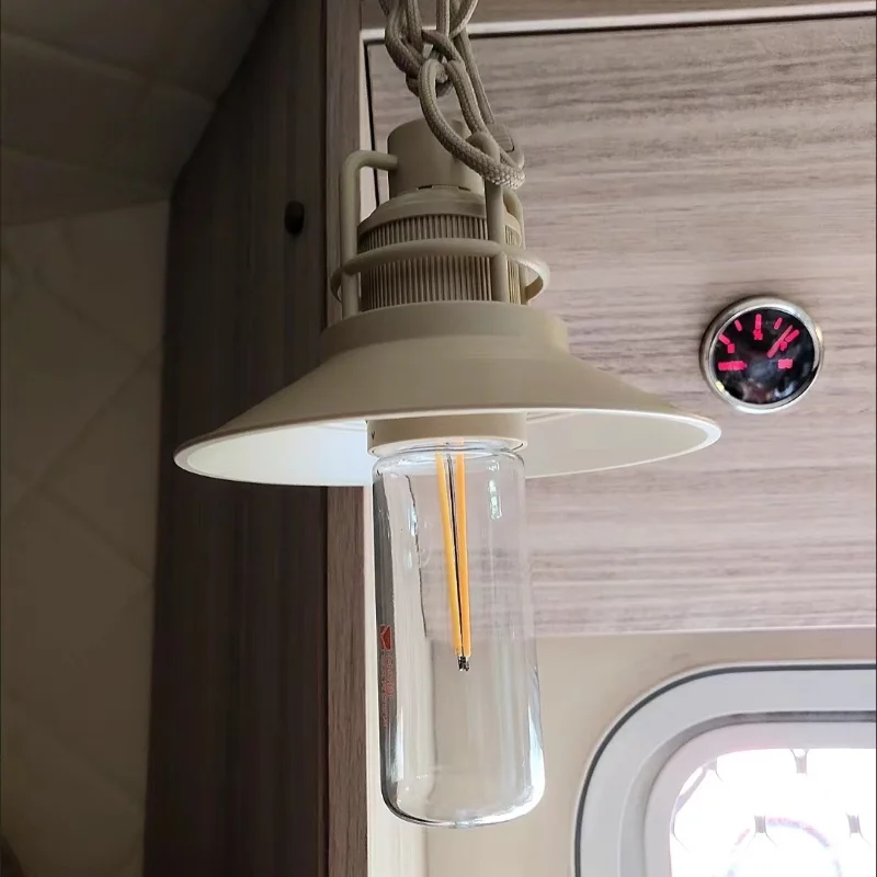Mu Gaodi Outdoor Camping Lighting LED Camping Light Retro Atmosphere Pull Cord Pendant Camping Tent Light Xinghan