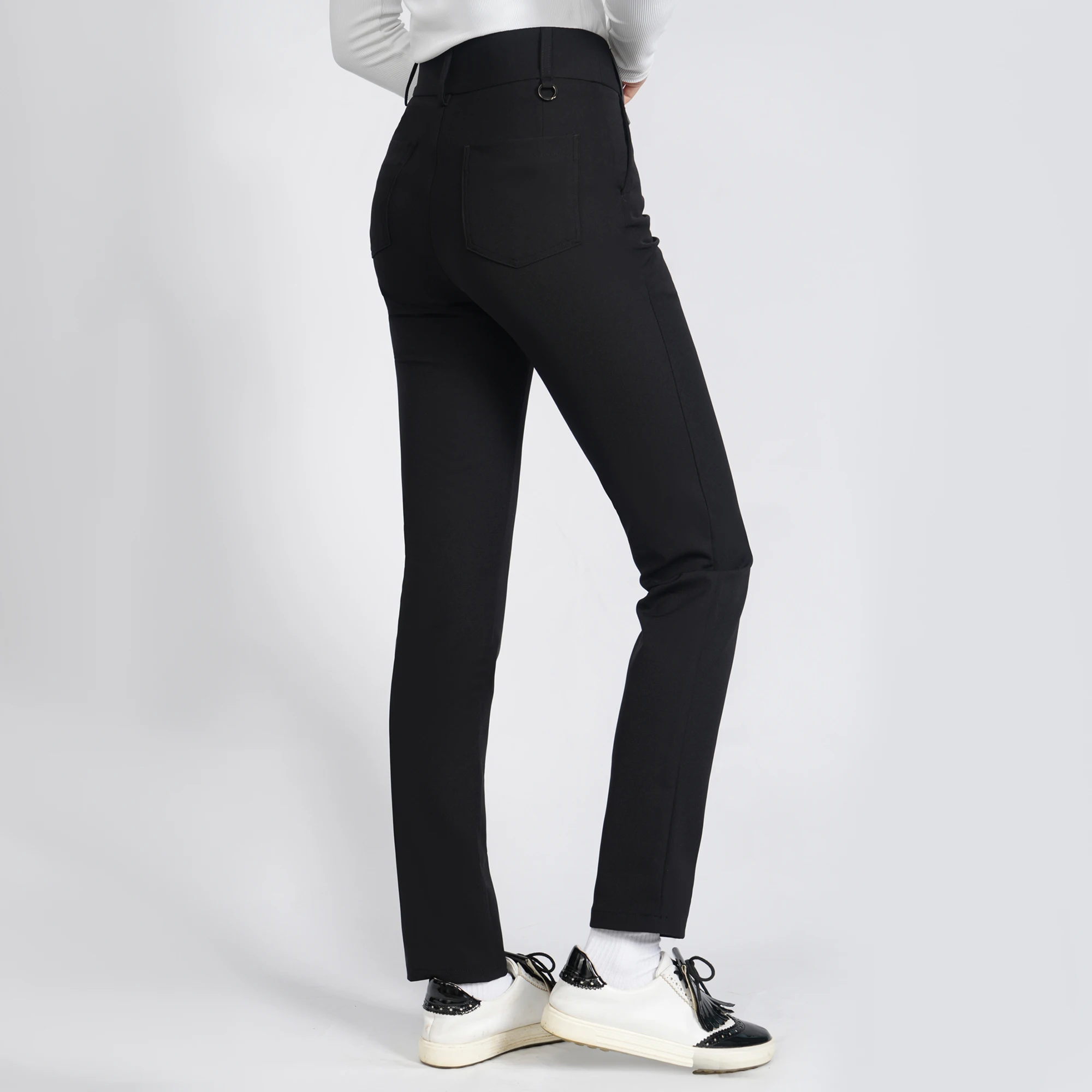 Golf Women's Pants Sttraight High Waist Causal Sportswear Elastic Brethable Golf Tennis Trousers Golf Sports Trousers
