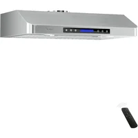EKON 30 inches Under Cabinet Range Hood, 900 CFM Stainless Steel Kitchen Chimney Vent, 4 Speed Touch Screen Control 1