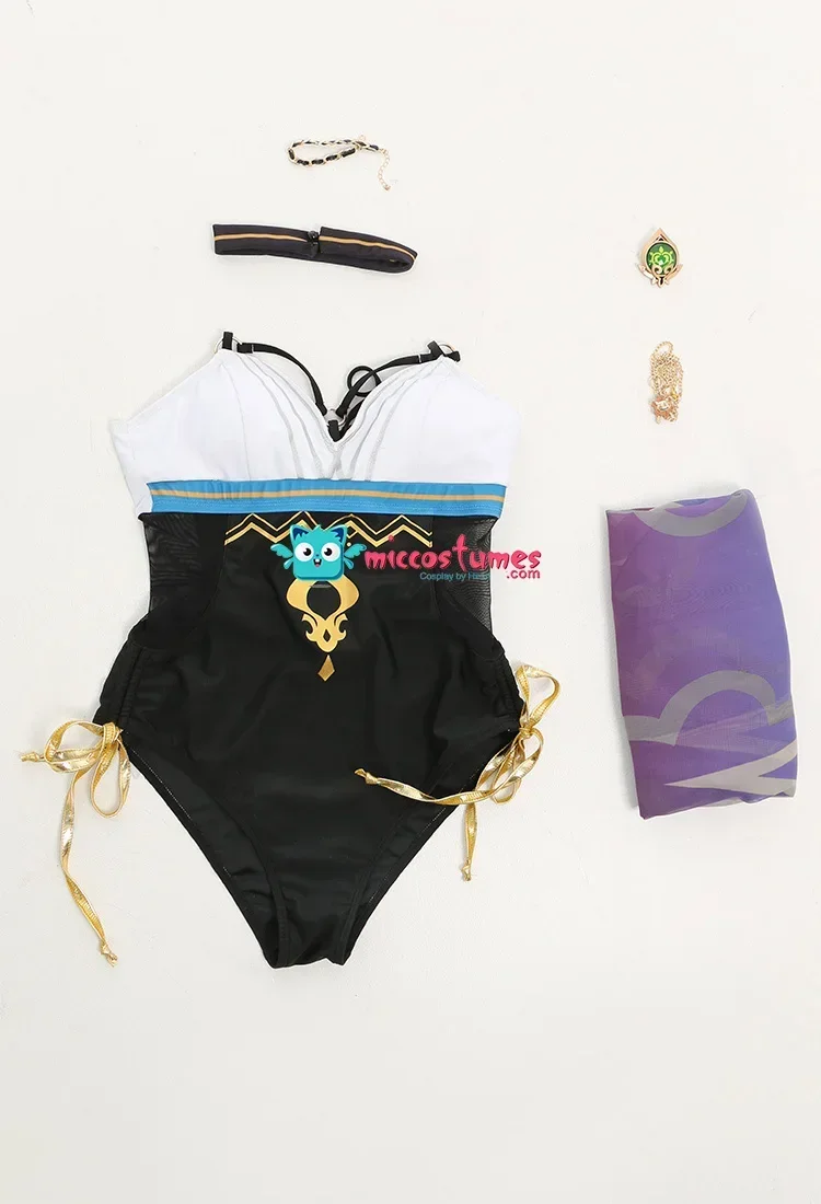 Pantaloncini Da Bagno Donna A Vita Alta Con Lacci - Modello Controllo Pancia, Fodera Interna, Asciugatura Rapida, Nero