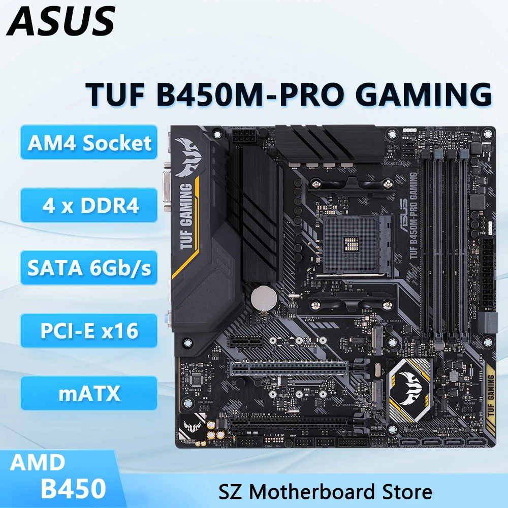 Placa Mãe ASUS TUF B450M-PRO Gaming