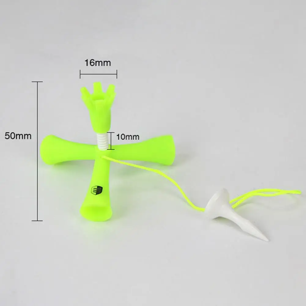 Golf Durable Tee Unique Anti-flying Triangle Golf Tee Rotatable Tripod Ball