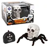 Remote Control Skull Spider Toy Infrared RC Halloween Scary Skeleton Spider Horrible Toys With Light Prank Props For Party Gifts 3