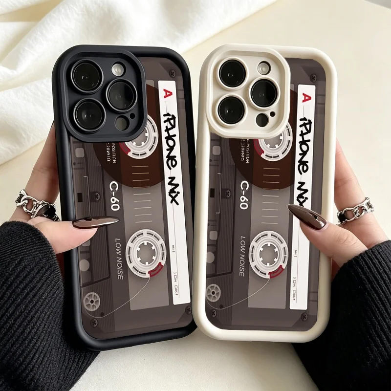 Retro Cassette Tape Design Phone Case Cover
