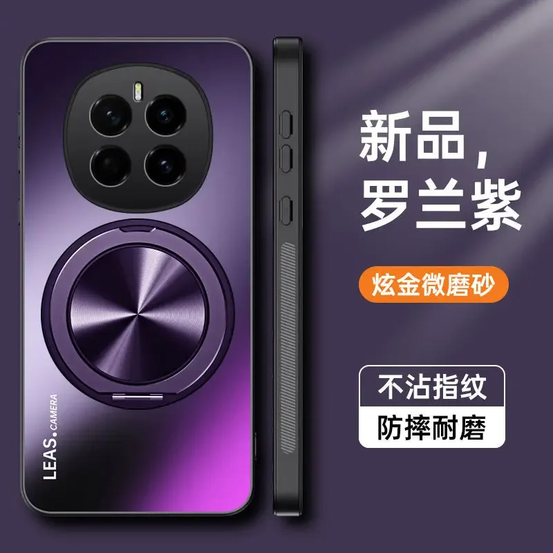 Luxury Acrylic Matte Bracket Shockproof Bumper Case Cover