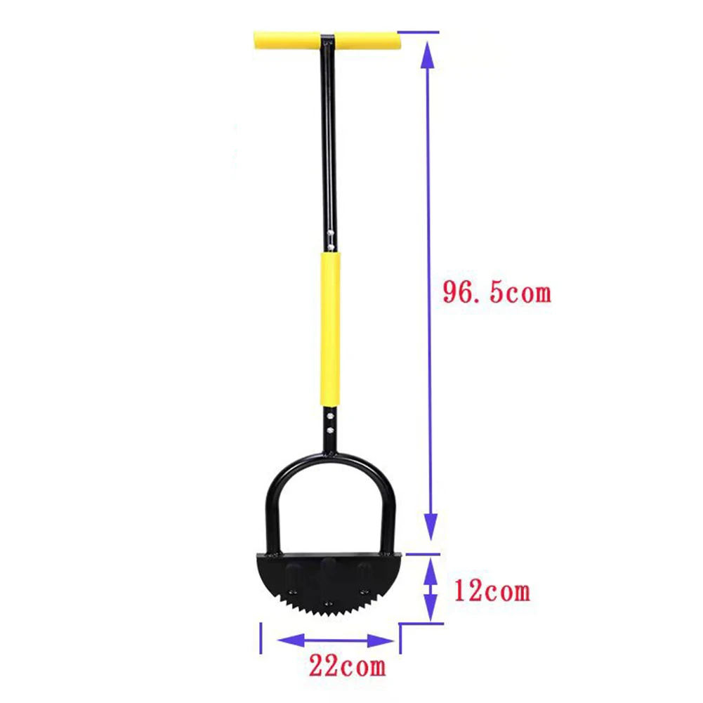 Manual Serrated Trimming Shovel With T-Grip Half Moon Manual Lawn Edger Multifunctional Wear-resistant for Home Garden Supplies 6