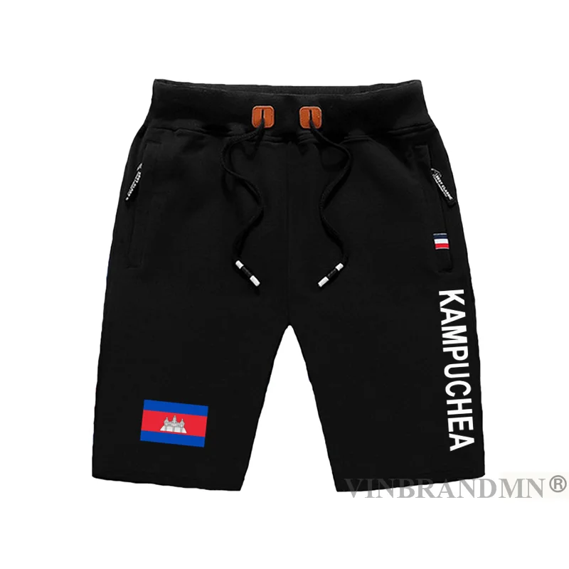 

Cambodia Kampuchea mens shorts beach man men's board shorts flag workout zipper pocket sweat bodybuilding KHM Cambodian Khmer