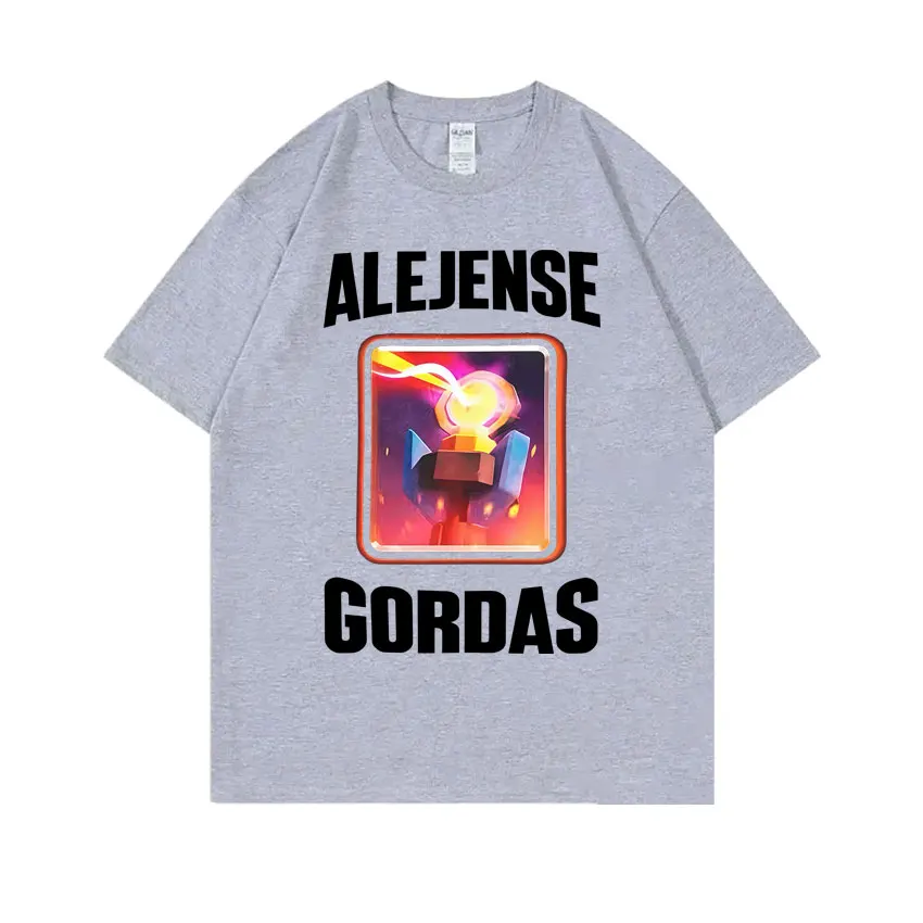 Alejense Gordas Meme 티셔츠 남성 여성 농담 유머 그와 그녀를위한 선물 Kawaii 귀여운 밈 티셔츠 Oversize Pure Cotton T Shirt