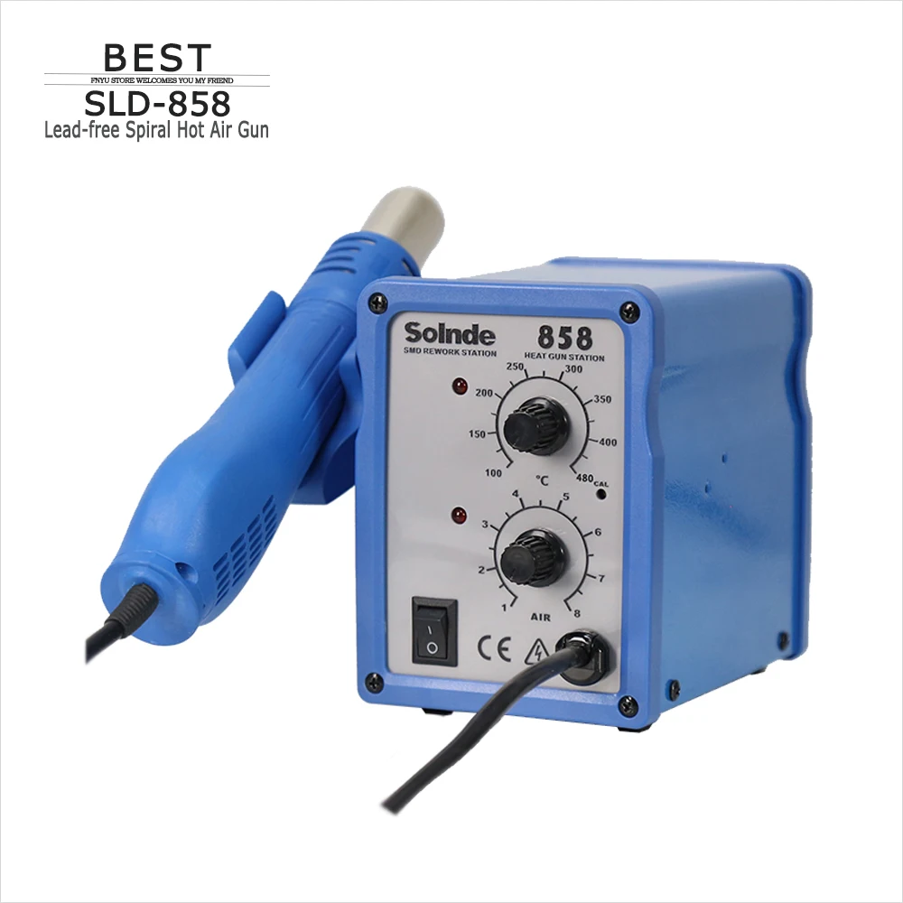 Hot Air Gun SLD 858 BGA Rework Solder Station Hair Dryer 650W Soldering  Intelligent Heat Gun for SMD SMT Welding Repair Blower