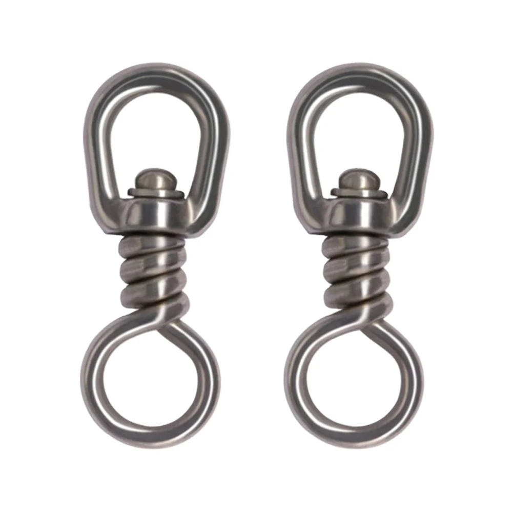 

500 pcs/bag Stainless Steel Fishing Swivel, Hook Lure Connector High Strength for Tuna Longline Sea Saltwater Fishing