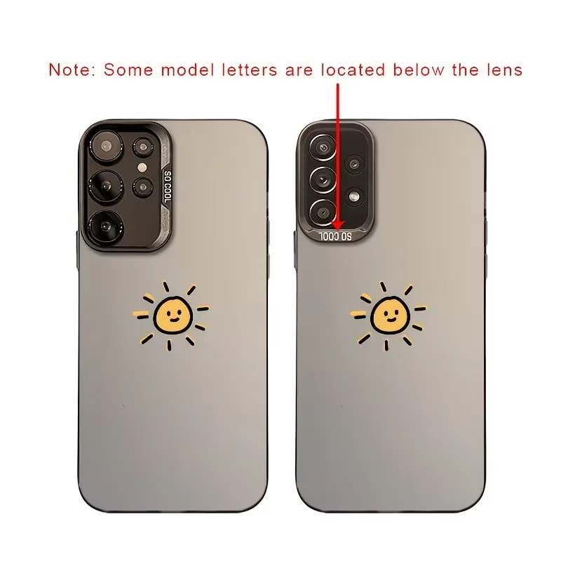 Cartoon Sun Smiling Face Anti-Drop Phone Case Cover