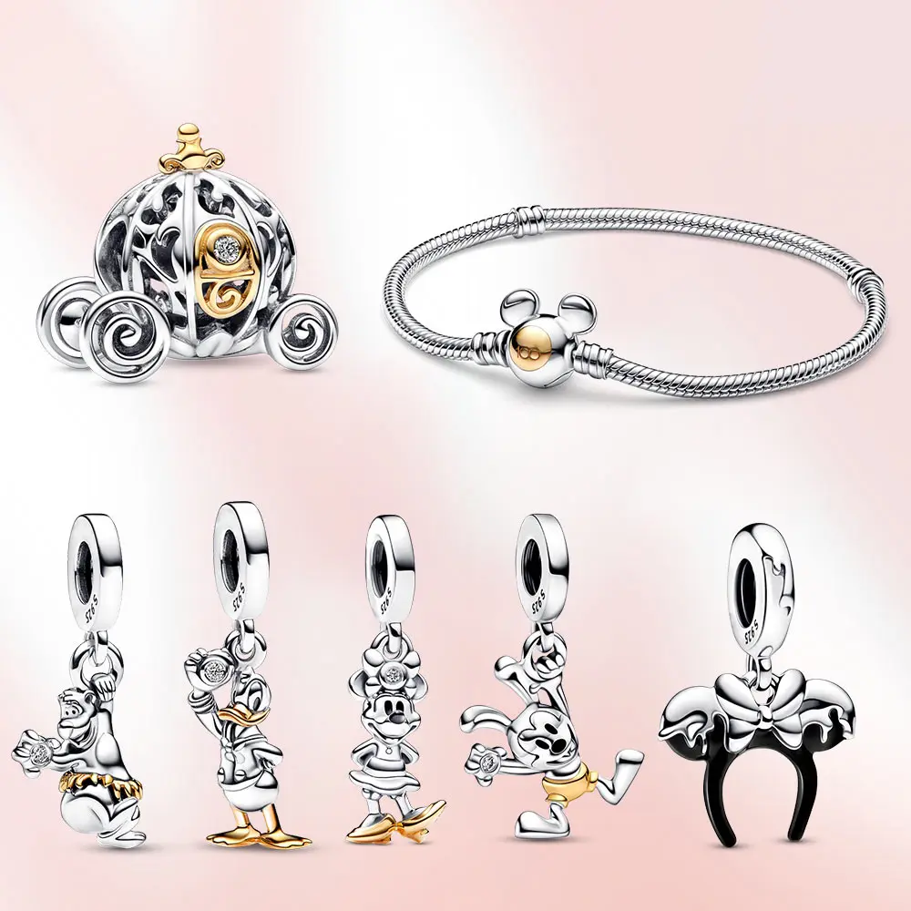 New925SterlingSilvercharm100thanniversarymickypendantdisney