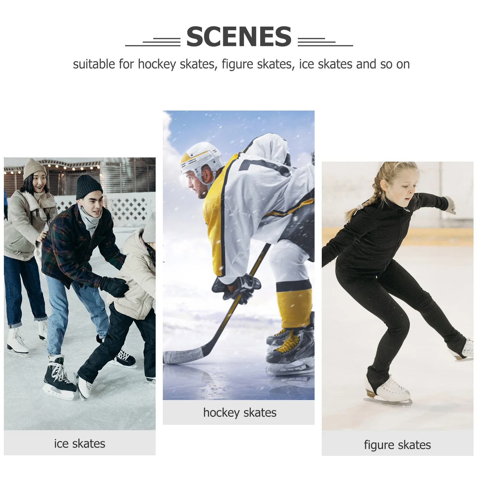 Professional Figure Skating Shoe Covers Korean Velvet Elastic Roller Skate for Men and Women 1 Pair skating shoe covers