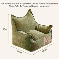 Single  Small Sofa Chair Children's Bedroom Living Room Baby Sofa Bean Bag Single Leisure Chair Thickened Portable Sofa Chai 6