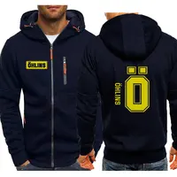 Autumn Men Suspension Car Motorcycle Sport Racing Ohlins Shock zipper Hoodies Long Sleeves Thermal Sweatshirt Ladies Unisex 2