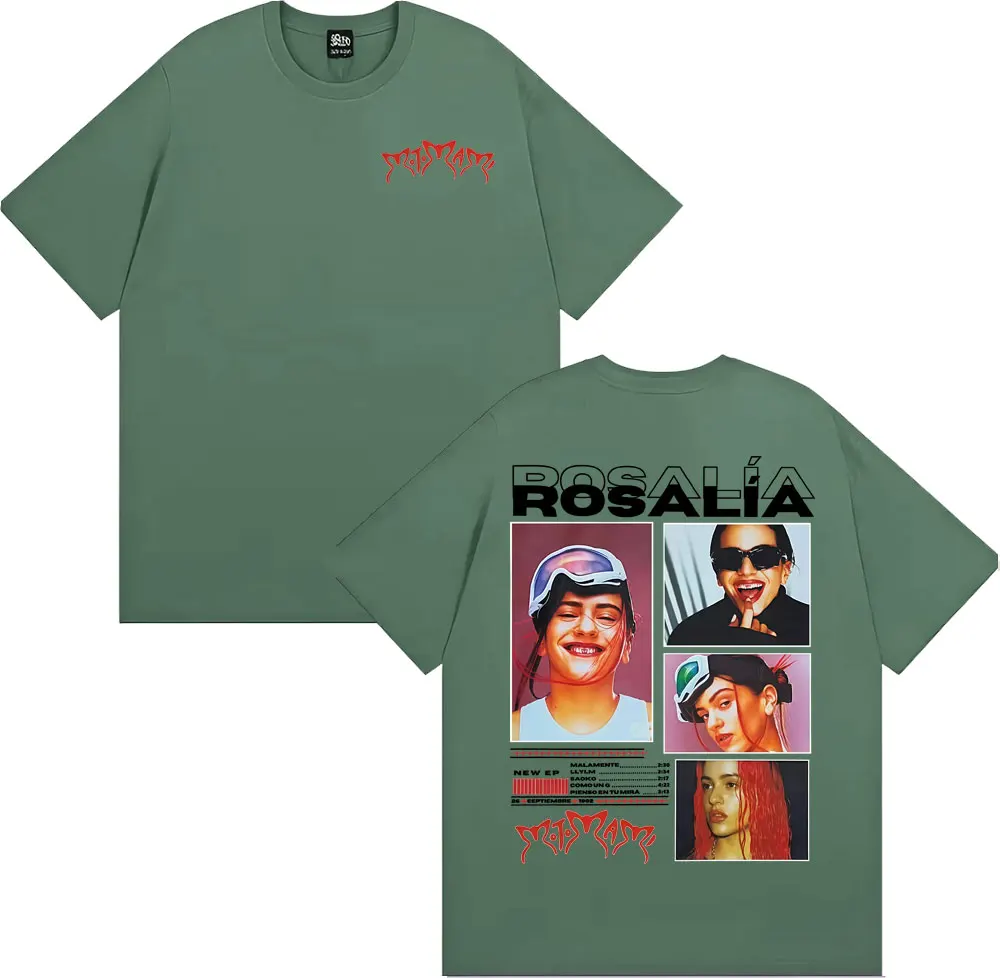 Singer Rosalia Motomami Album 2025 Print T Shirts Men Women