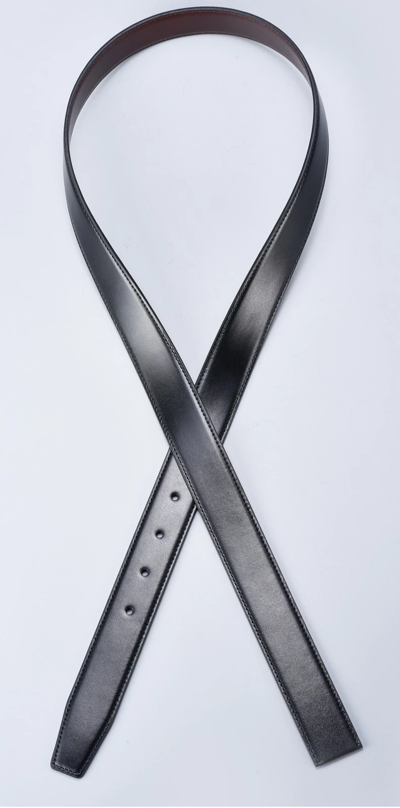 Echtes Leder Gürtelband 2,4 2,8 3,0 3,2 3,5 3,8 cm Breite wählbar, ohne Schnalle, DIY Gürtel, Herren Gürtelband ohne Schnalle – Detail 4