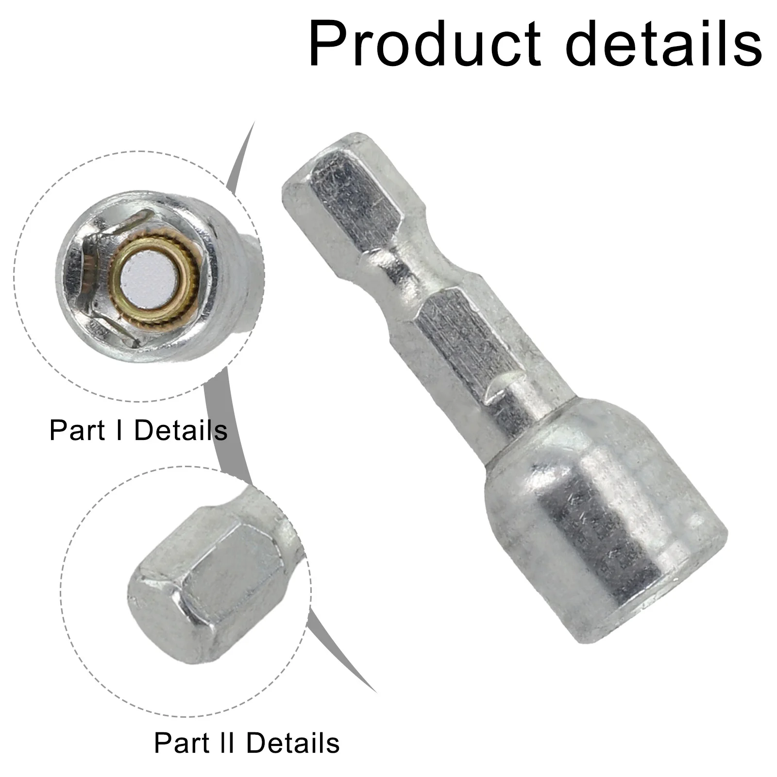 1Pcs 8mm Magnetische Mutter Schraubendreher Buchse Bit Hex Schaft Fahrer Adapter Steckschlüssel Für Bohrmaschinen Fahrer Buchse Kit – Detail 20