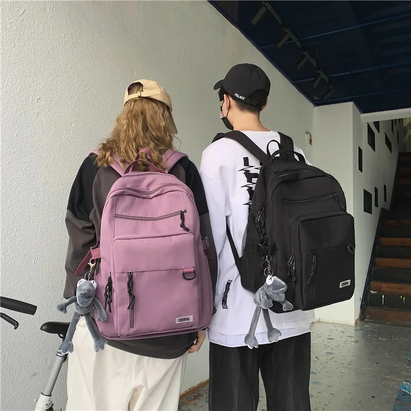 

Модный трендовый женский рюкзак в стиле Харадзюку, школьный ранец для девочек-подростков, сумка для книг, милая нейлоновая сумка через плечо, Женский дорожный рюкзак