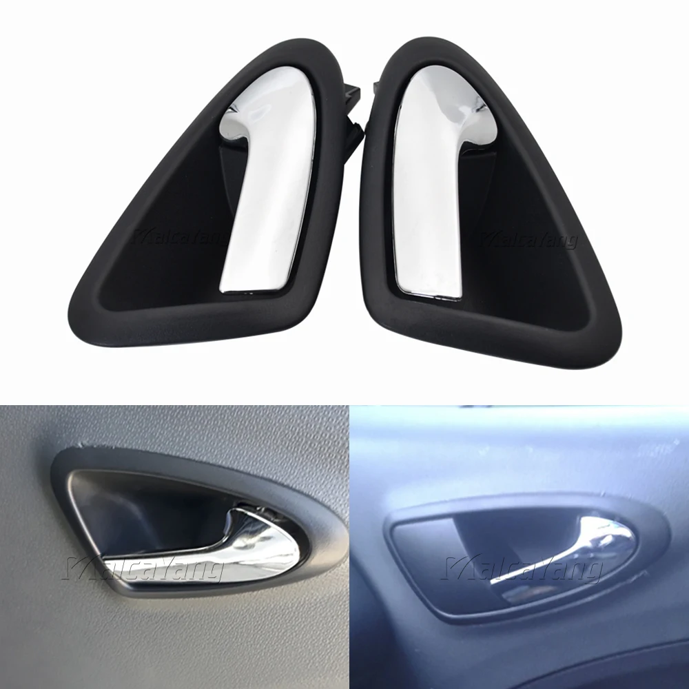 Für Seat Ibiza 2009 2010 2011 2012 2013 2014 2015 2016 2017 Helle Silber Türgriffe Links Rechts Auto Innen 6J0837113A – Detail 10
