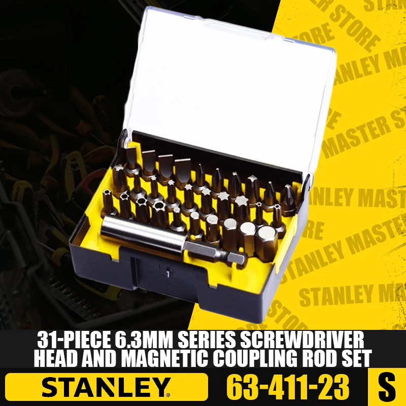 

STANLEY 63-411-23/63-412-23 31-Piece 6.3Mm Series Screwdriver Head and Magnetic Coupling Rod Set Screwdriver Bits Accessories