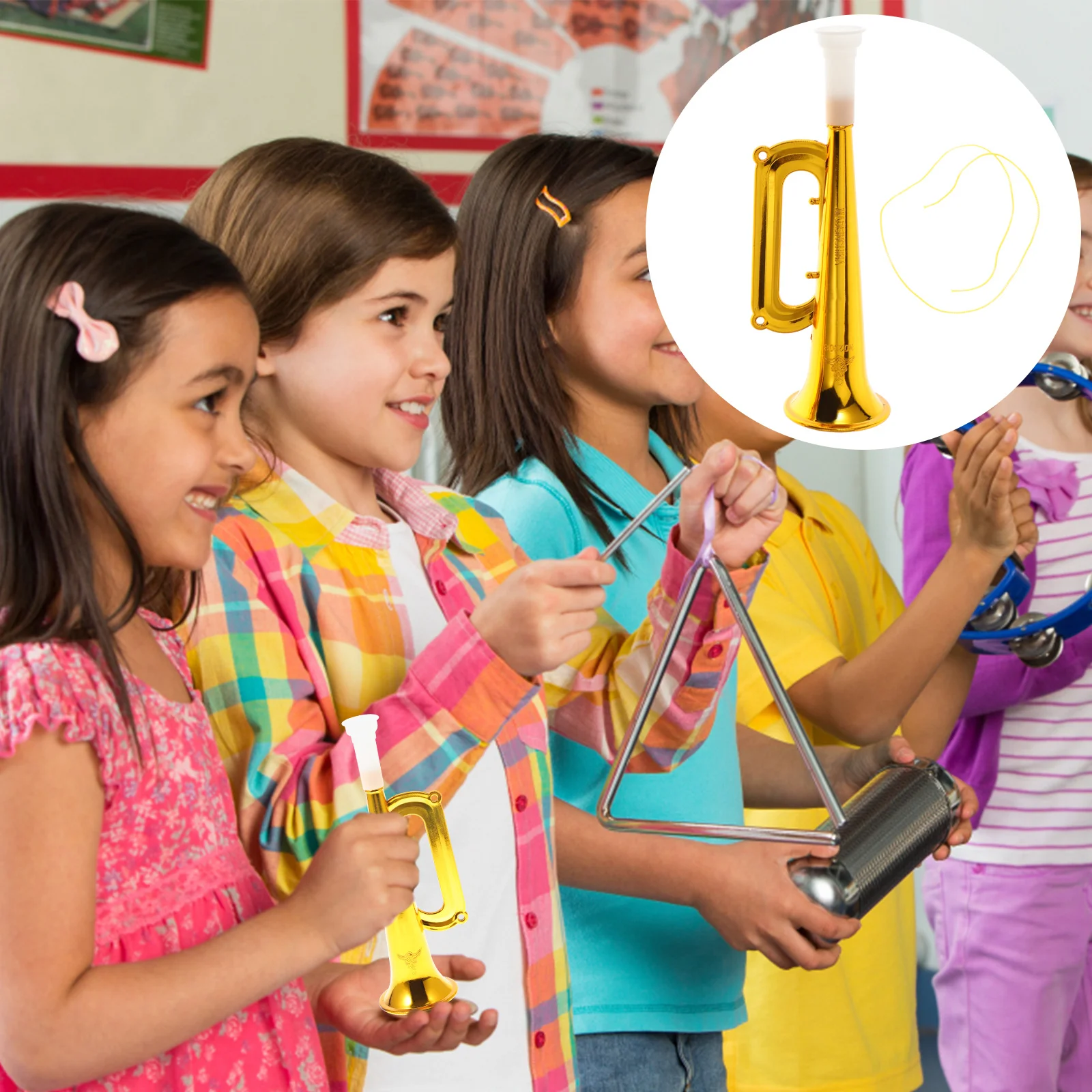 

14pcs Plastic Trumpet Musical Cheering Props Party Favors Educational Supplies