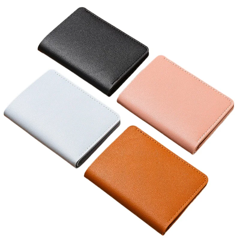 Money Clips Men's Wallet Soft Super Slim Wallet Pu Mini Credit Card Holders Thin Card Purse Small Bags for Women