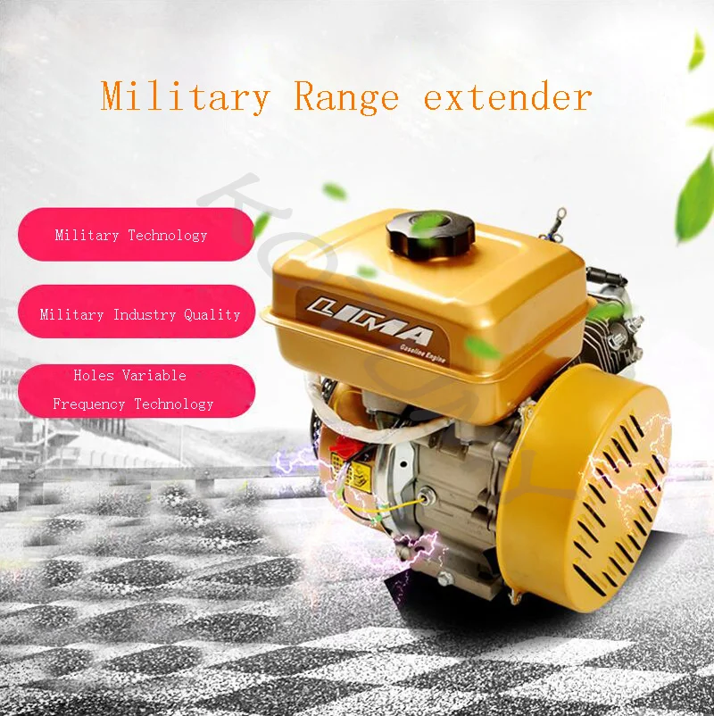 Multifunction Bass Electric Car Gasoline Charging Generator Range Extender 3KW Electric Start Range Extender