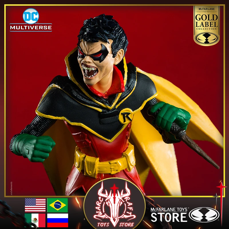 

McFarlane Toys DC vs. Vampire Robin DC Multiverse 7-inch Customizable Figure Figure Figure Collectible Gold Label Limited