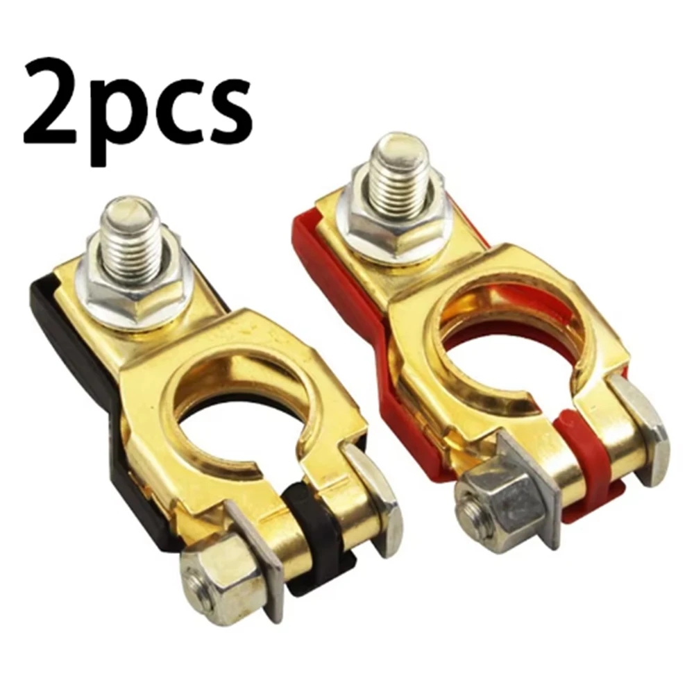 12V Battery Terminals Clamps For Car Caravan Boat Motorcycle Positive & Negative Electrode Quick Release Lift Off Connector