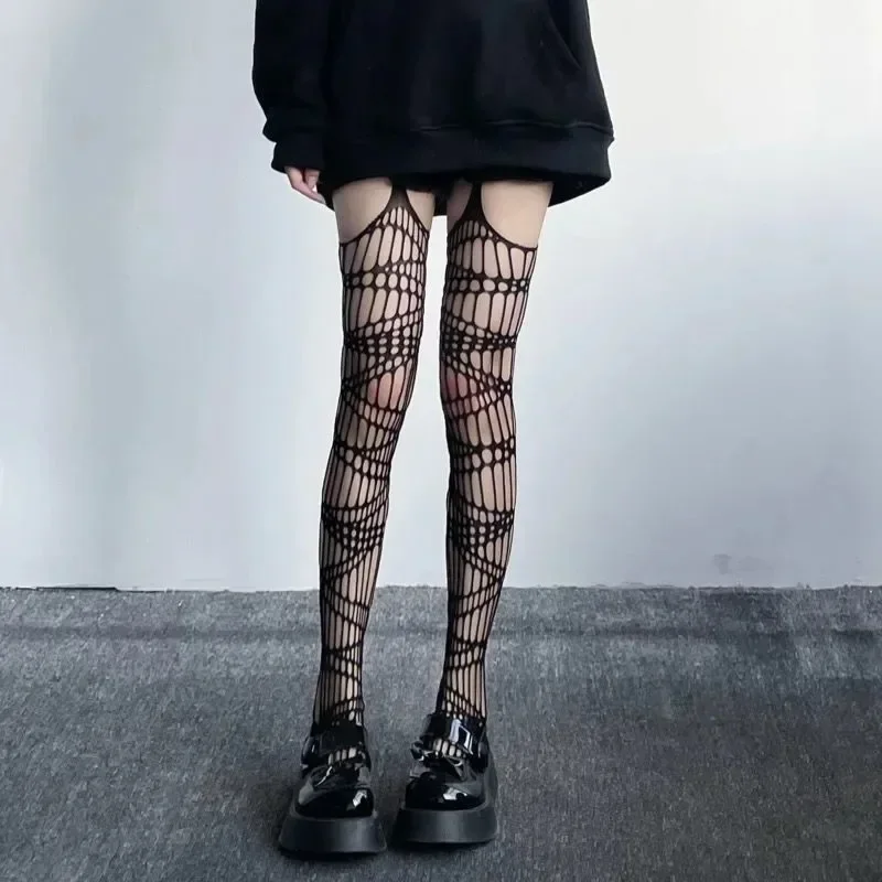Lolita gothic girls fishnet stockings women fashion Halloween tights